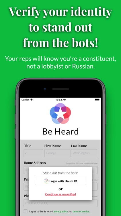 Be Heard: Contact Your Reps screenshot-4