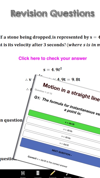 Motion in a Straight Line Math screenshot-3