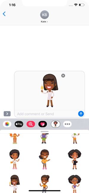 Afro American Women Stickers(圖6)-速報App