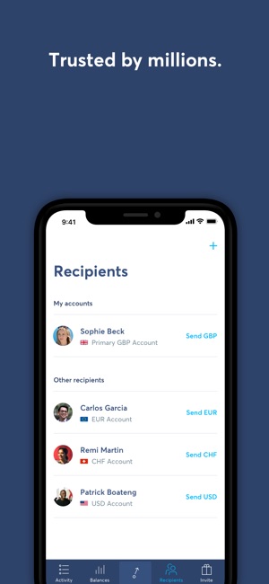 Transferwise Money Transfer On The Screenshots