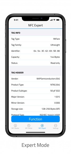NFC pour iPhone Screenshot