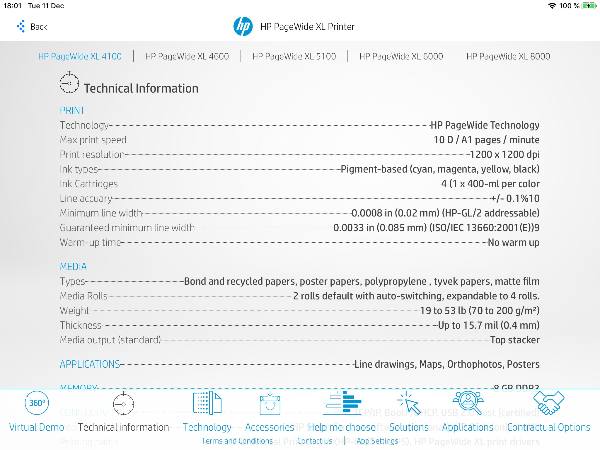 HP PageWide XL Virtual Demo screenshot 2