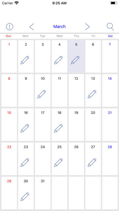 シンプルカレンダーと日記 Iphoneアプリ Applion