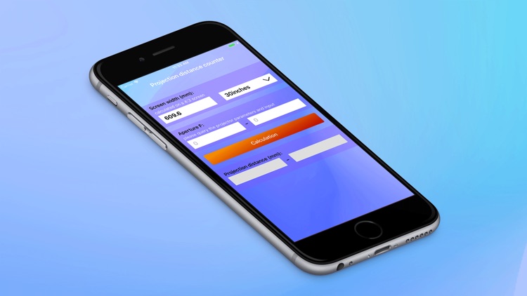 Projection distance counter