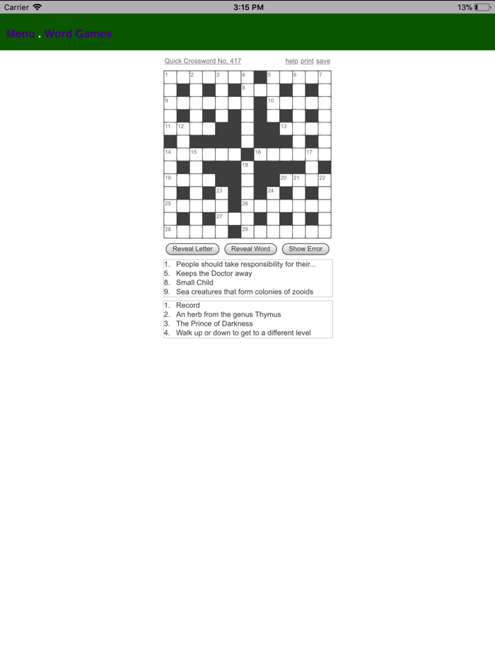 Word Games Passtimes - BA.net