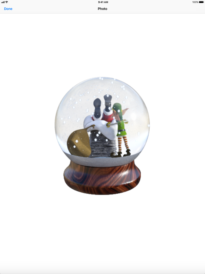Christmas Snow Globe Sticker