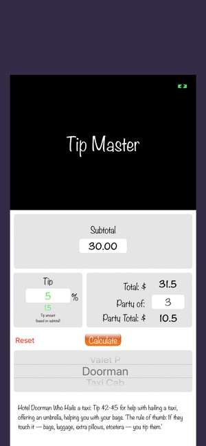 Tipping Master