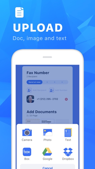 Fax Now: Send fax from iPhone screenshot 3