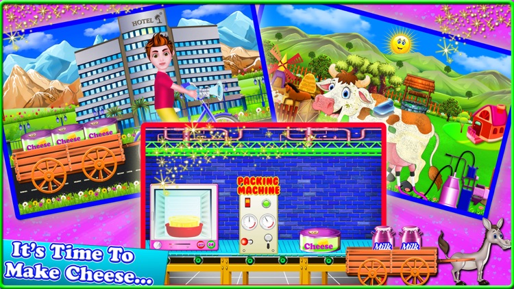 Dairy Cow milk Factory game screenshot-3