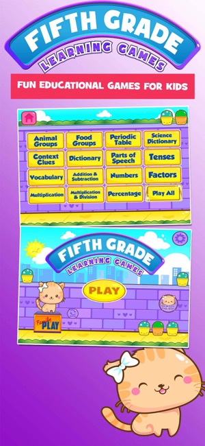 Fifth Grade School Games: Cats(圖1)-速報App