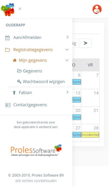 Overblijfsoftware App