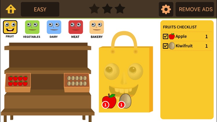 Grocery Game for 1st 2nd Grade