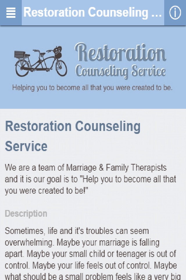 Restoration Counseling Service screenshot 2