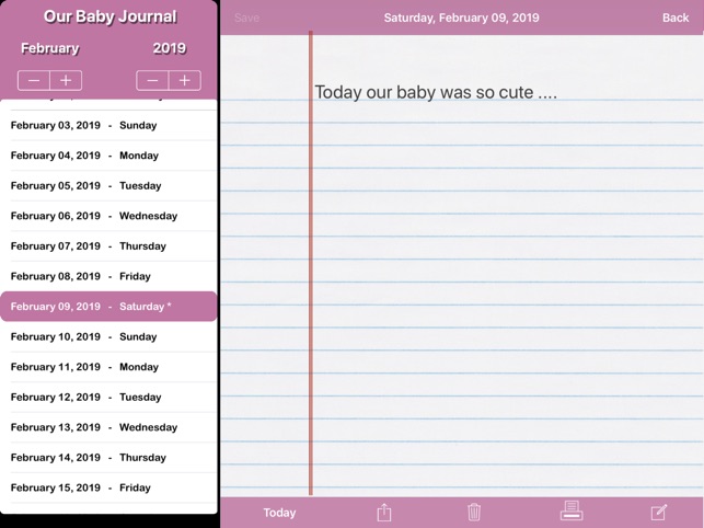 Our Baby Journal