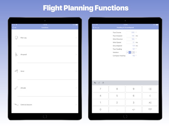 FlightReady E6B iPad app afbeelding 1
