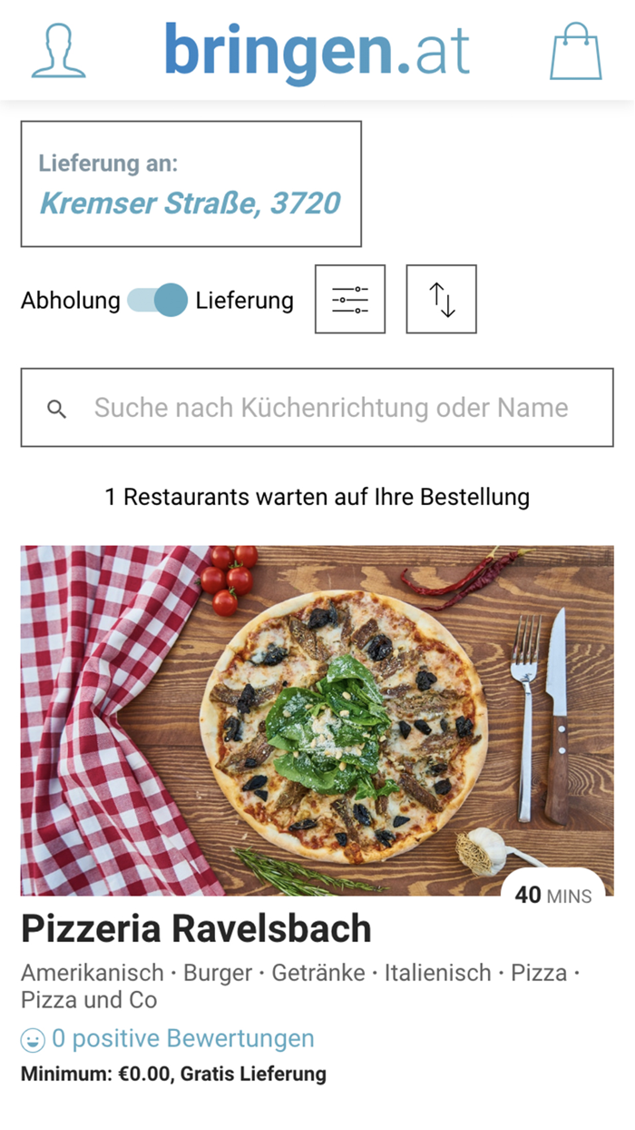 Bringen.at - Essen bestellen