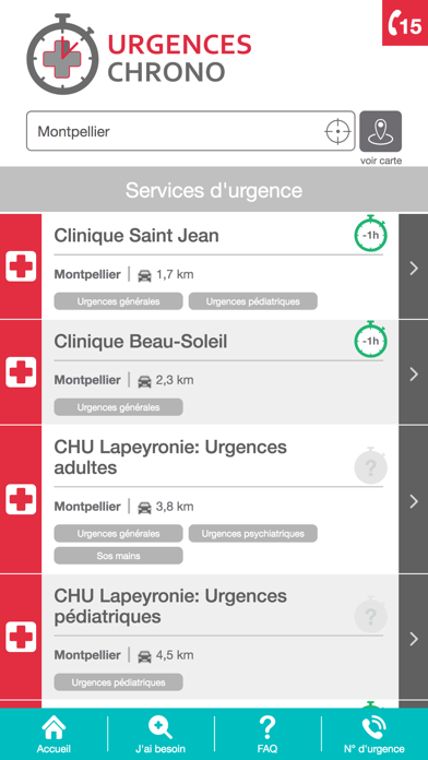 Urgences Chrono screenshot 2