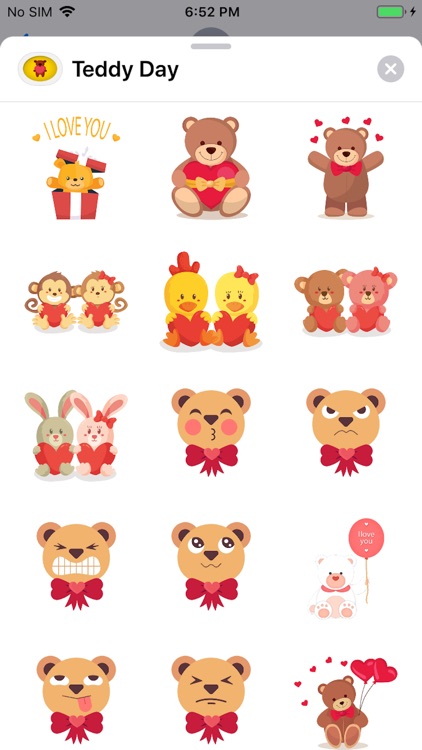 Teddy Day Stickers