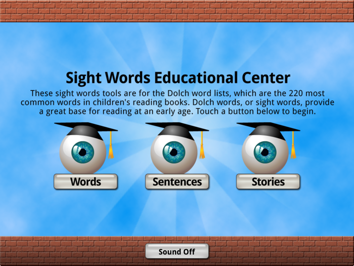 Sight Words Educational App