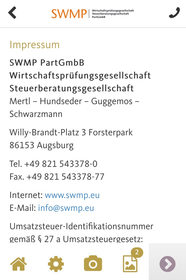 SWMP Beleg-App screenshot 2