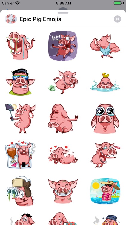 Epic Pig Emojis