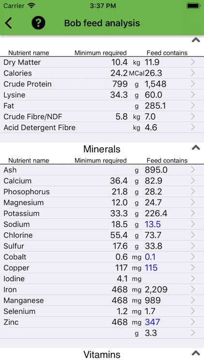 Equine Nutrition Calculator