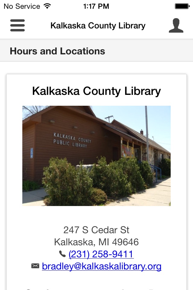 Kalkaska County Library screenshot 2