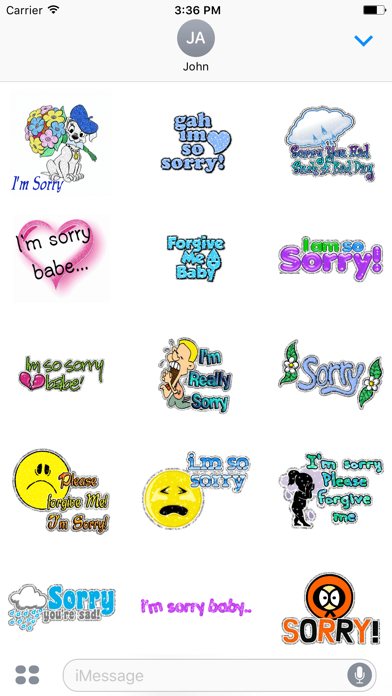 How to cancel & delete Animated Sorry & Thank You & Miss You GIF Stickers from iphone & ipad 1