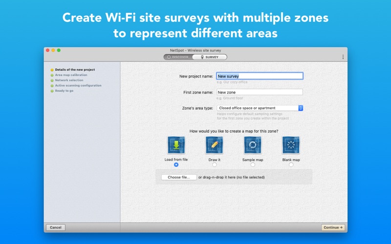 How to start your first WiFi site survey with NetSpot