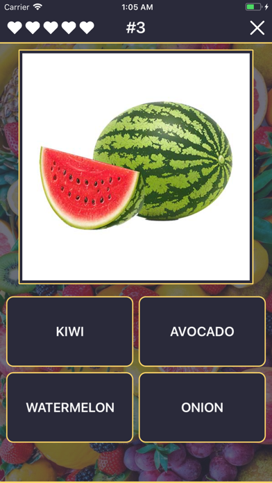 Quiz: Fruits and Vegetables screenshot 2