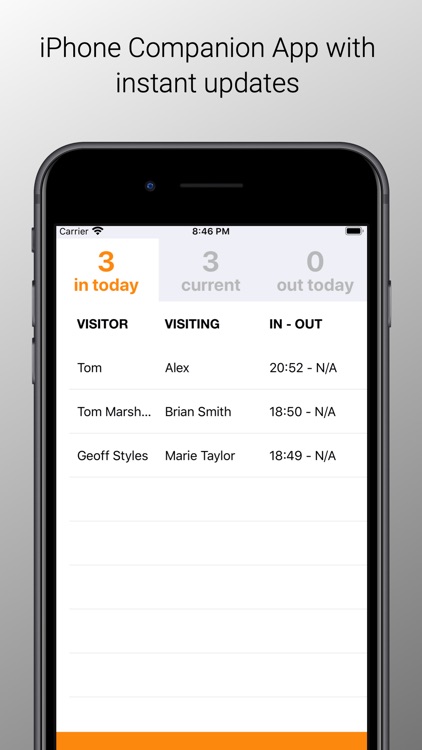 Visitor Book | Reception App