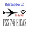 747 EICAS (Engine Gauges) Upper & Lower with Info/Warnings: