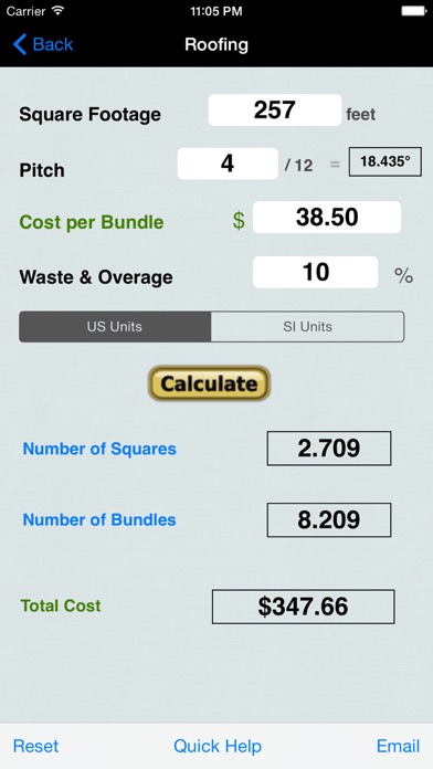 Hectare, Miles, Kilometers, & Roofing Converter Screenshot 3