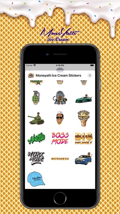 Moneyatti Ice Cream Stickers