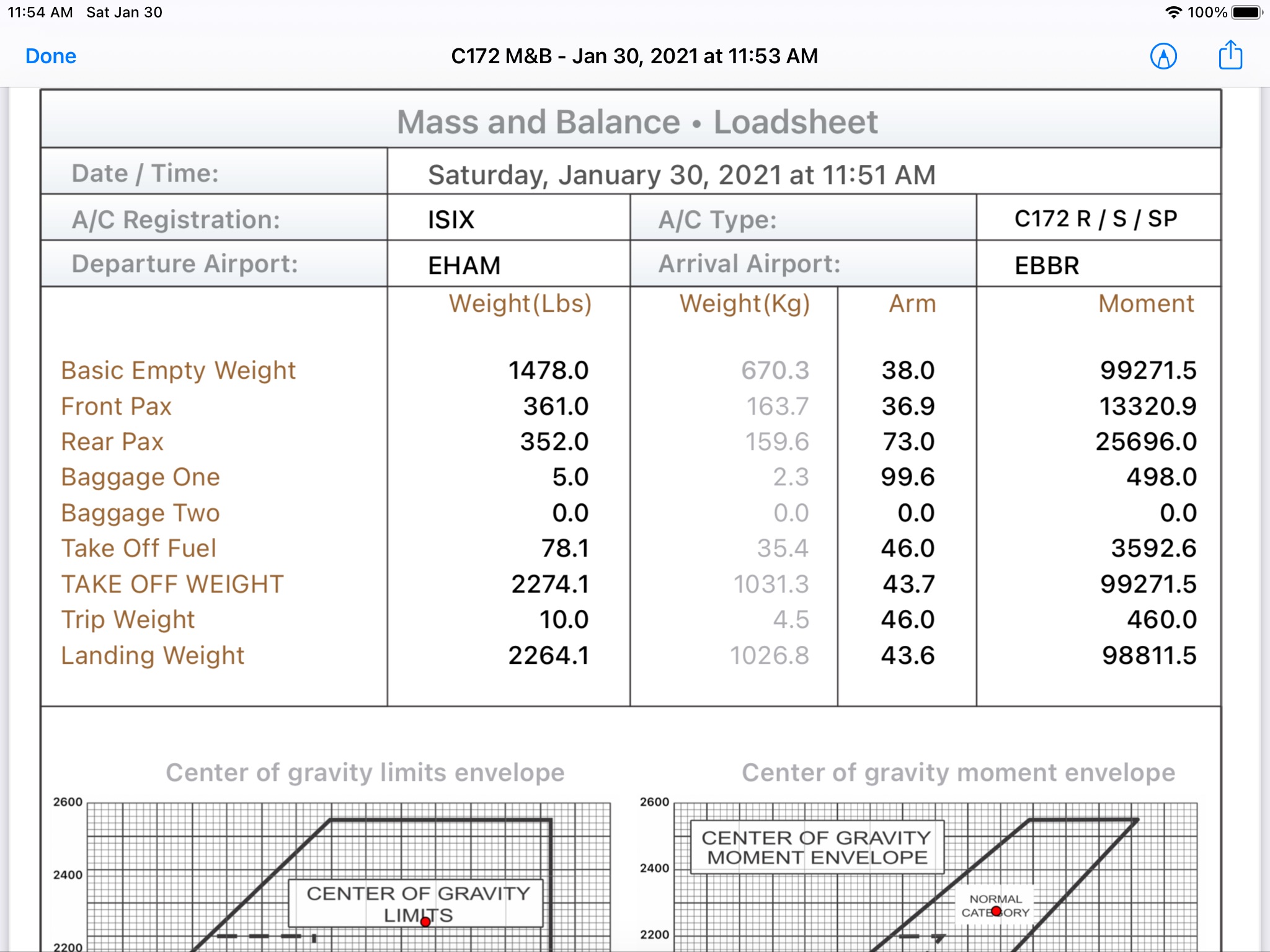 C172 M&B screenshot 4