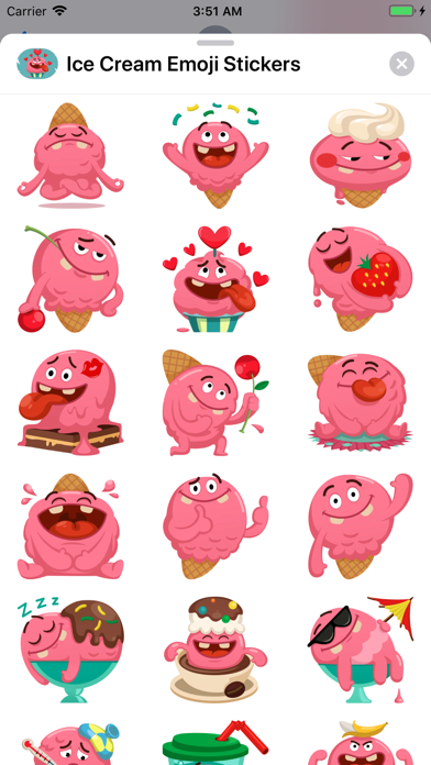 Ice Cream Emoji Stickers screenshot 2