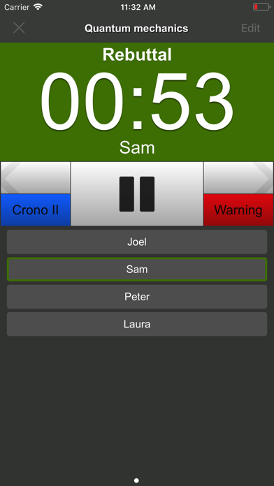 How to cancel & delete Crono: stopwatch for debates from iphone & ipad 2