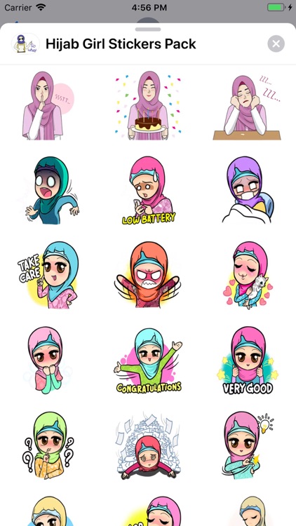 Hijab Girl Stickers Pack screenshot-5