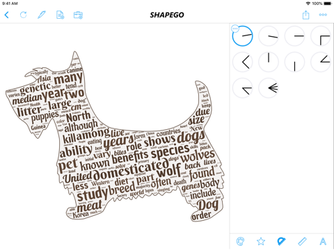 Shapego - Word Cloud Creator screenshot 4