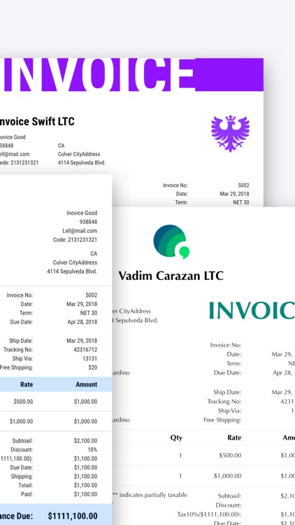 Swift Invoice, Invoice Maker, screenshot-6