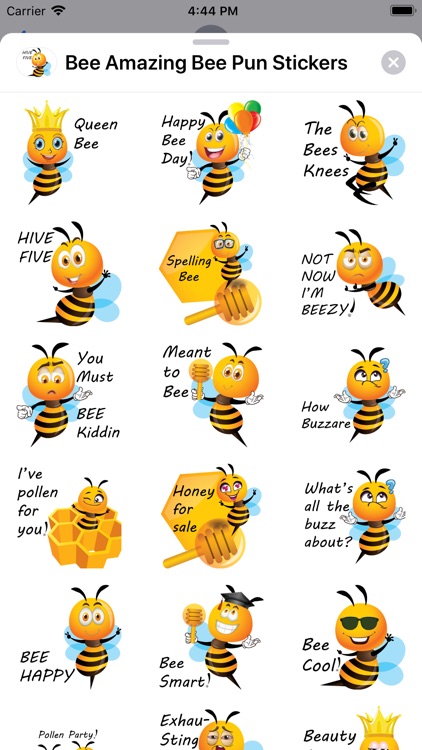 Bee Amazing Bee Pun Stickers