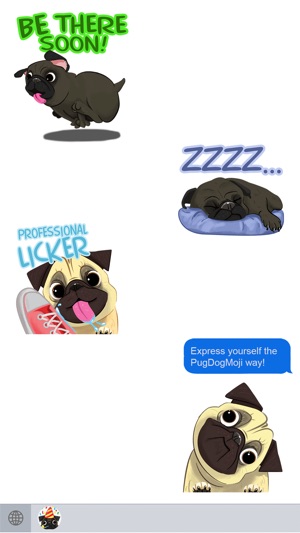 Pug Dog Emoji Stickers(圖3)-速報App