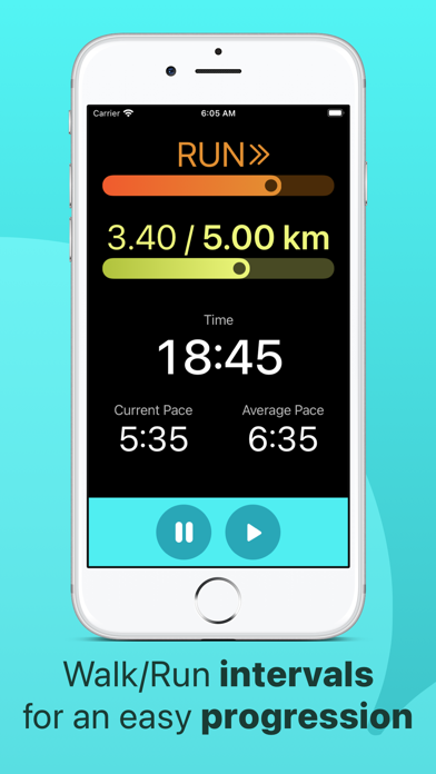 5K Run - Walk run race tracker screenshot 3