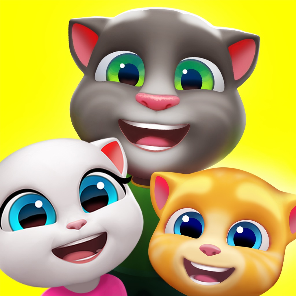 Игру про том друзья. Игра talking Tom friends. Том, Анджела и Джинджер. Джинджер outfit7.