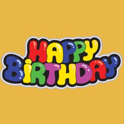 Happy Birthday stickers cards