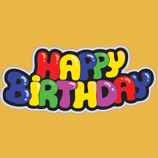 Happy Birthday stickers emoji by FOMICHEV DENIS