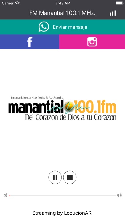 FM Manantial 100.1 MHz.