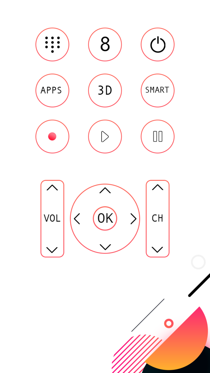 Remote Control for Smart TV