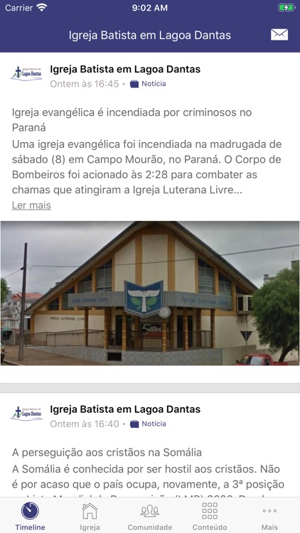 Igreja Batista em Lagoa Dantas