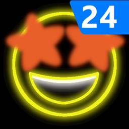 Neon Emoji iStickers 24